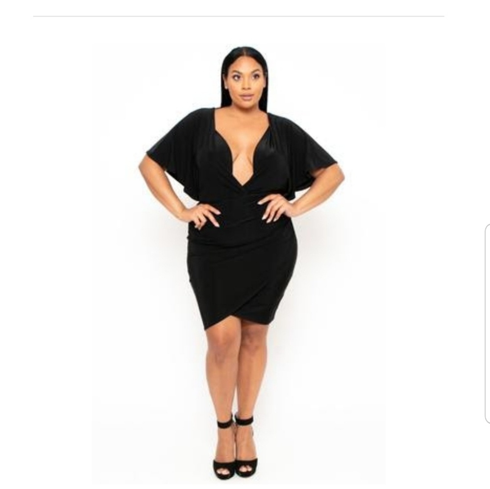 Curvy sense black dress